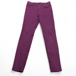 Massimo Dutti Women's Vibrant Purple Skinny Jeans Size 4 Sleek Going Out Luxury